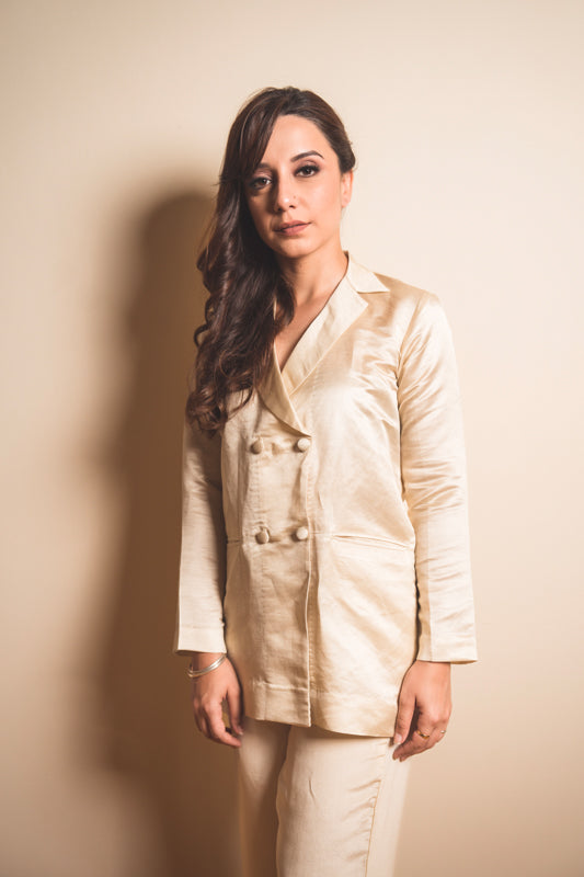 Pretty Pearl Co-ord Set with Embroidered Culottes